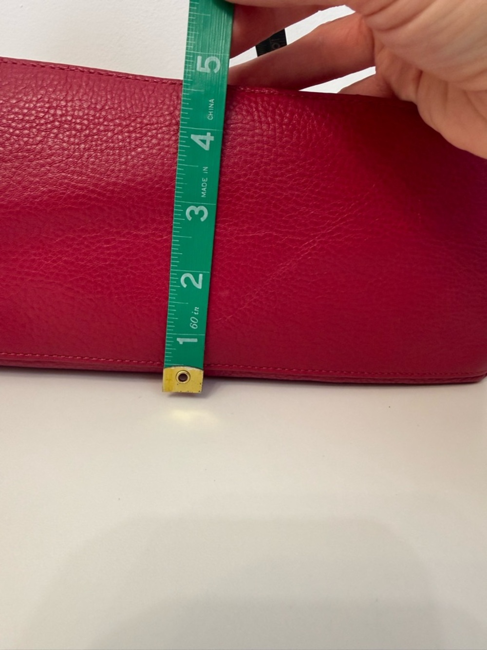 Coach Red Pebble Leather Hampton TurnLock F15694 Shoulder Bag Purse Hobo - Picture 17 of 17